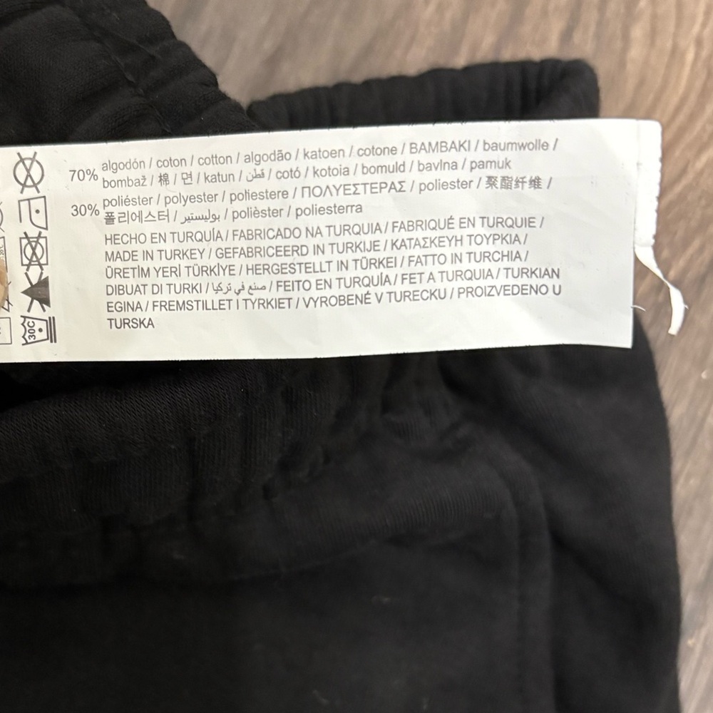 NWT Pull&Bear Wide Leg Sweatpants Black Size L - Picture 4 of 4